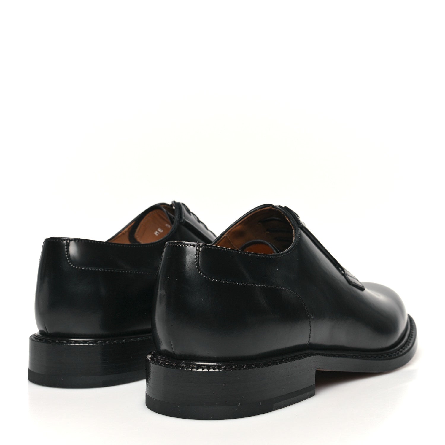 Christian Dior Calfskin Mens Lace Up Oxford Loafers 41.5 Black 4 of 8