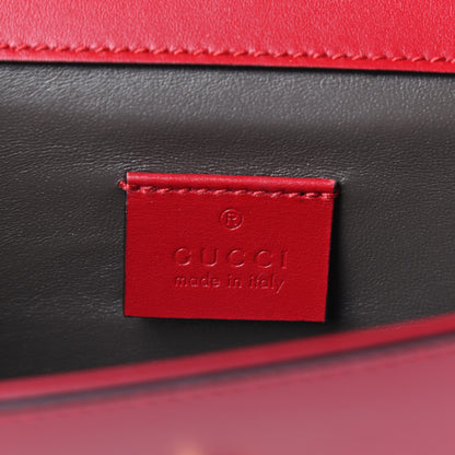 Gucci Smooth Calfskin Mini Zumi Shoulder Bag Hibiscus Red 6 of 10