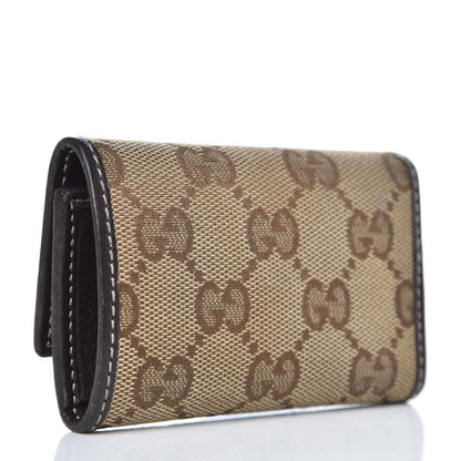 Gucci Monogram Lovely Heart 6 Key Holder Case Brown 3 of 8