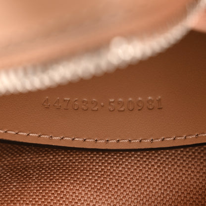 Gucci Calfskin Matelasse Monochrome Small GG Marmont Chain Shoulder Bag Camelia 7 of 11