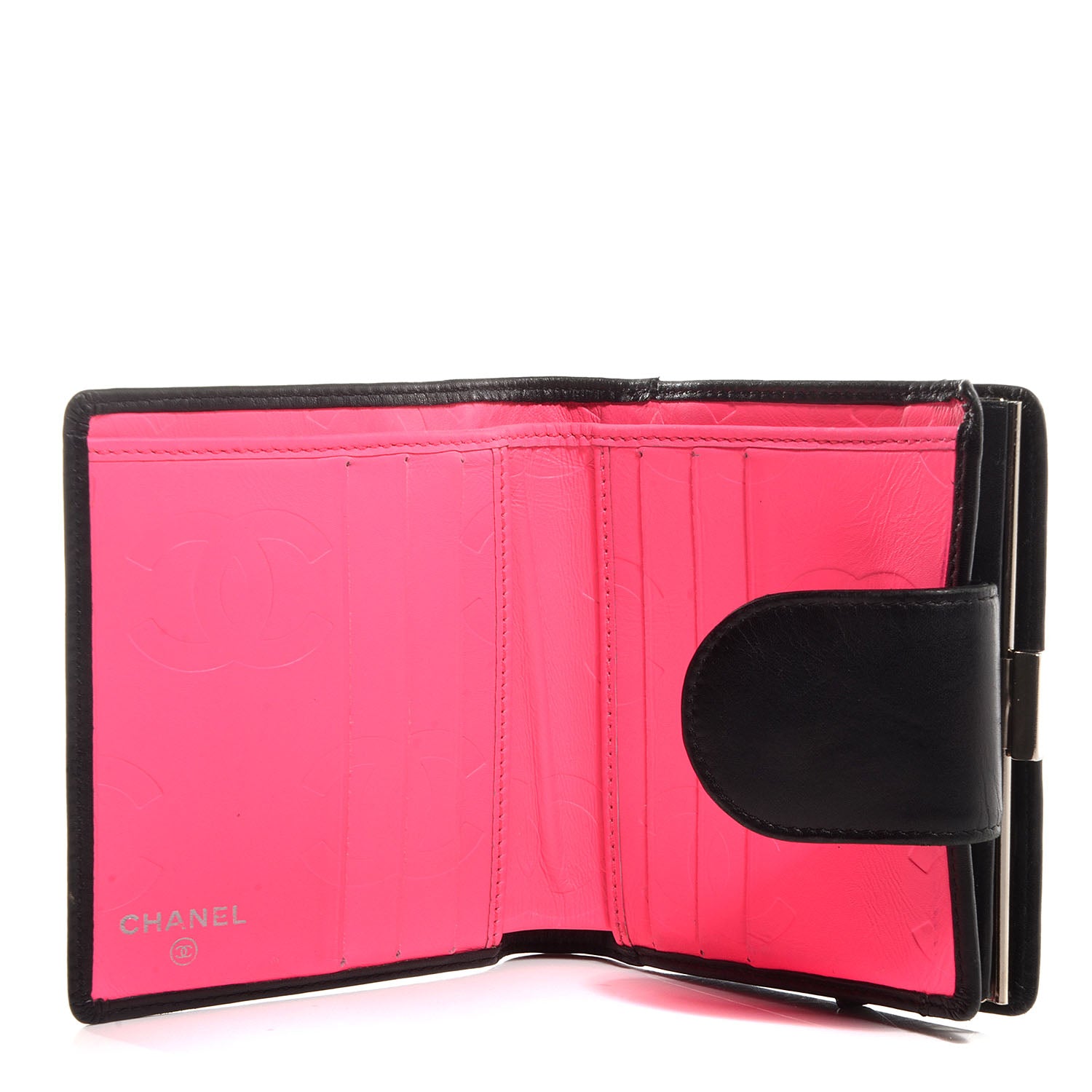 Chanel Calfskin Quilted Cambon Bi-Fold Wallet Black 5 of 7