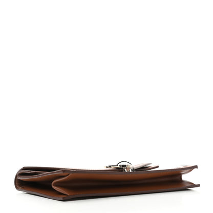 Burberry Canvas Calfskin Small TB Envelope Clutch Natural 4 of 7