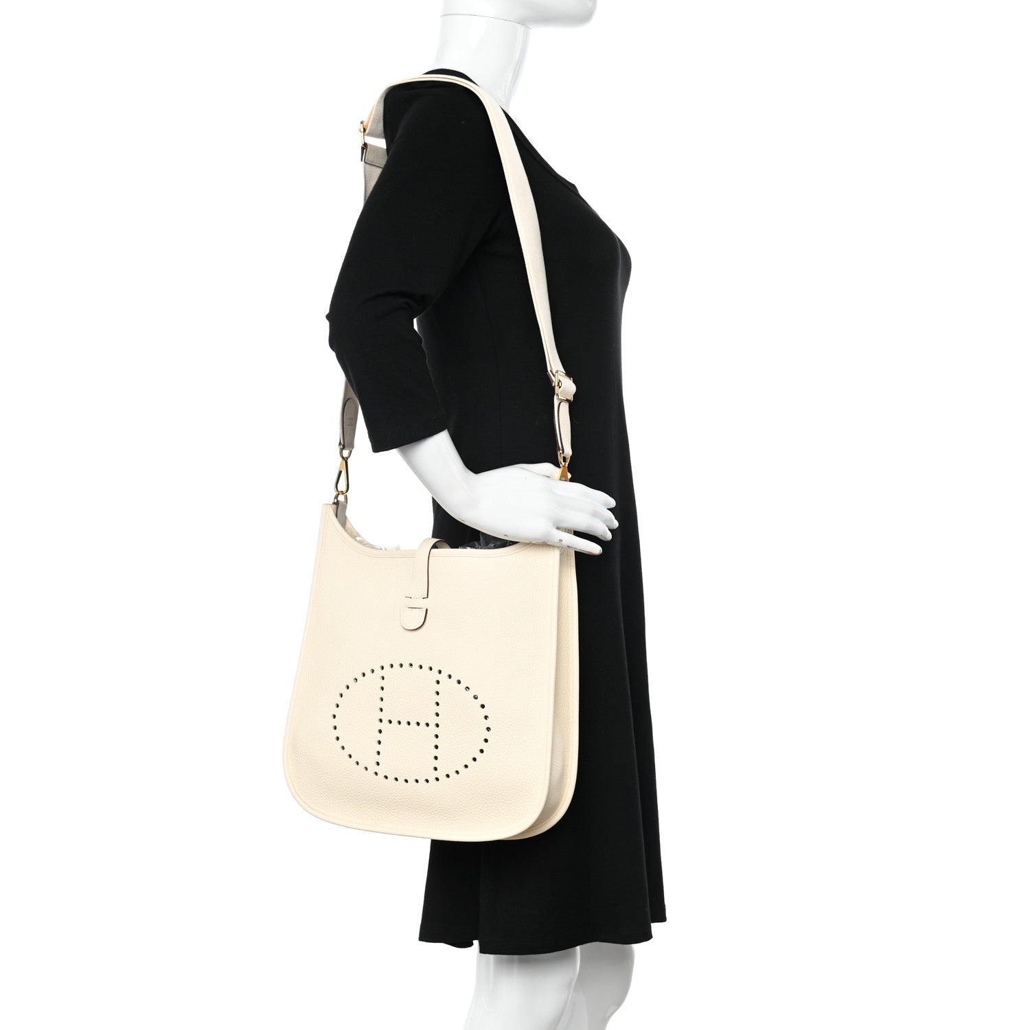 Hermes Taurillon Clemence Evelyne III PM Nata 2 of 12