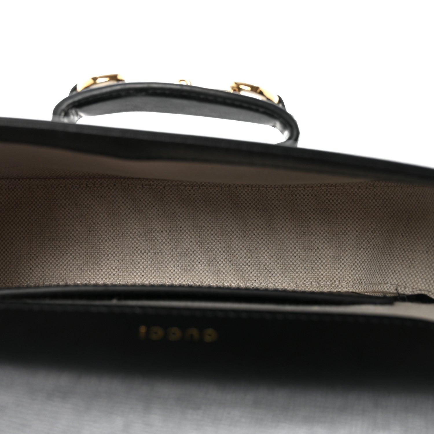 Gucci Azalea Calfskin Web Mini Horsebit 1955 Shoulder Bag Black 5 of 9