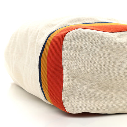 Hermes Cotton Canvas Bucket Tote Bag 8 of 9