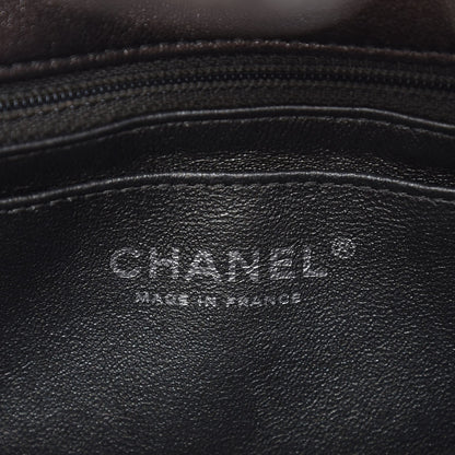 Chanel Metallic Lambskin Perforated Mini Rectangular Flap Grey 6 of 12