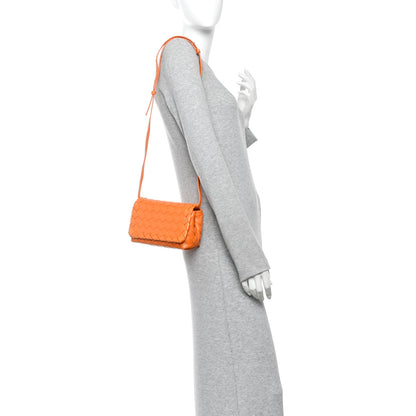 Bottega Veneta Nappa Intrecciato Mini Crossbody Tangerine 2 of 9