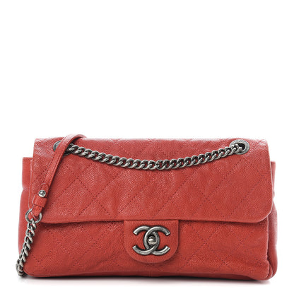 Chanel Caviar Quilted Medium Simply CC Flap Red 1 of 11