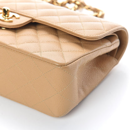 Chanel Caviar Quilted Small Double Flap Beige 10 of 11