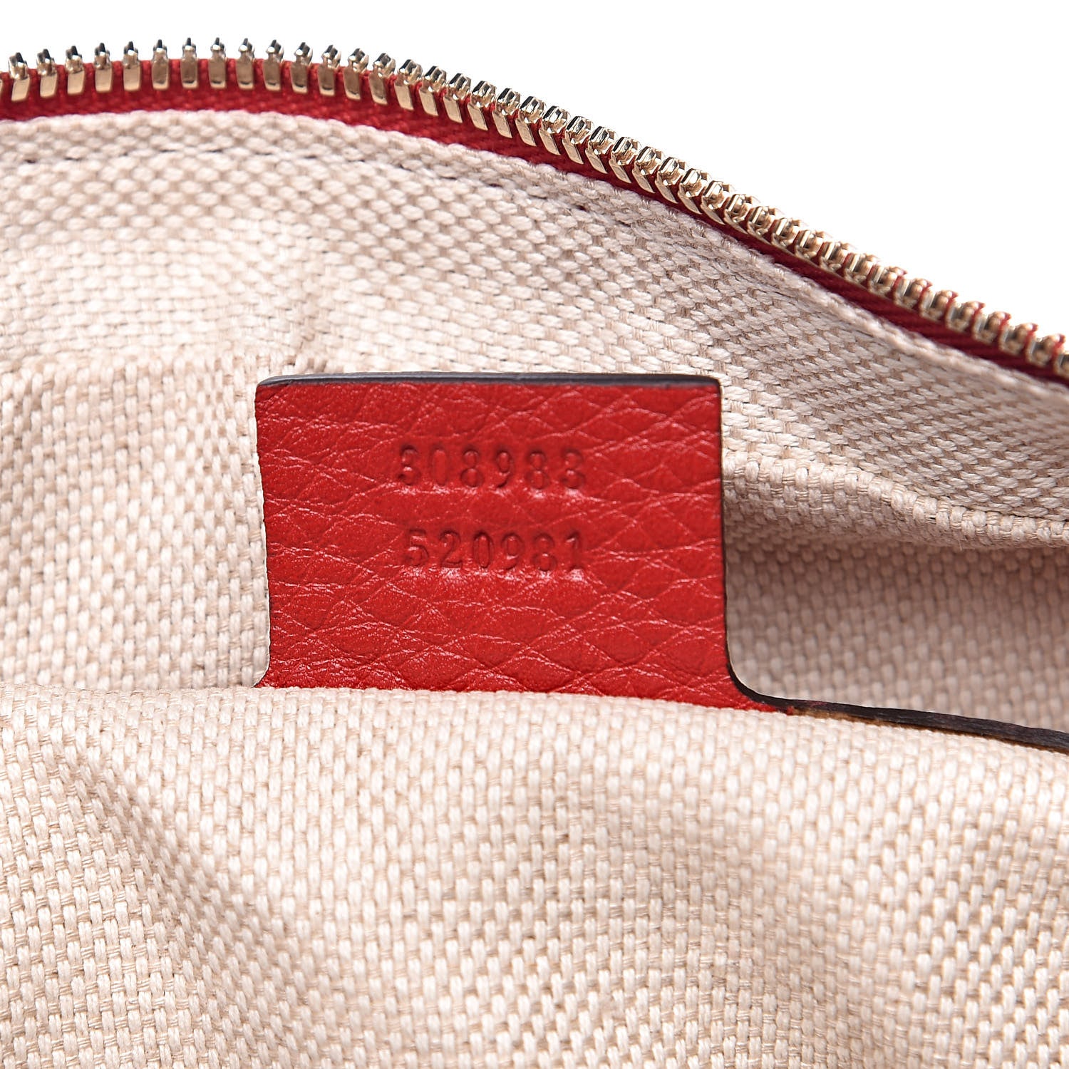 Gucci Pebbled Calfskin Small Soho Bowler Tabasco Red 7 of 9