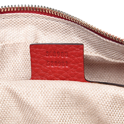 Gucci Pebbled Calfskin Small Soho Bowler Tabasco Red 7 of 9