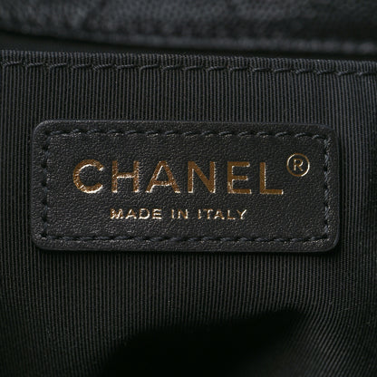 Chanel Caviar Quilted Large Rolled Up Bucket Drawstring Bag Black 6 of 10