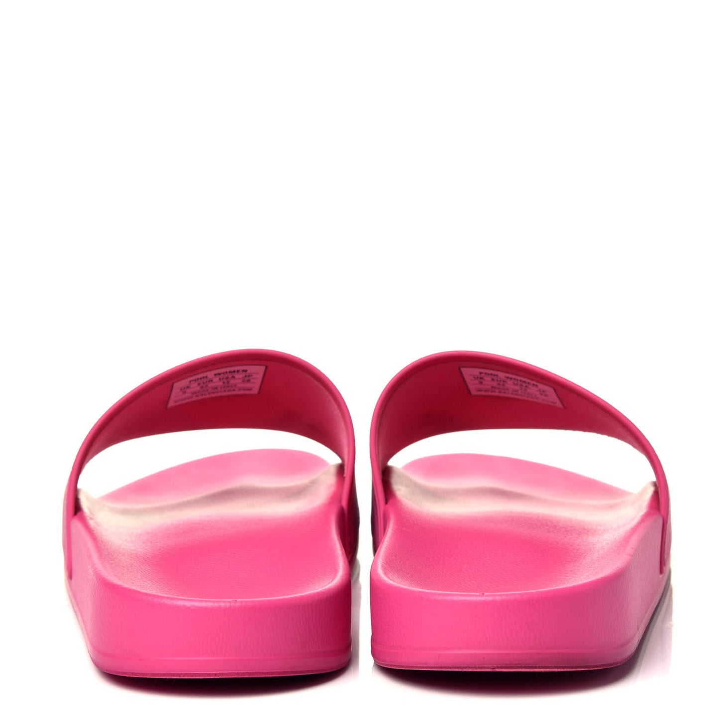 Rubber Allover Logo Womens Pool Slide Sandals 42 Pink Black