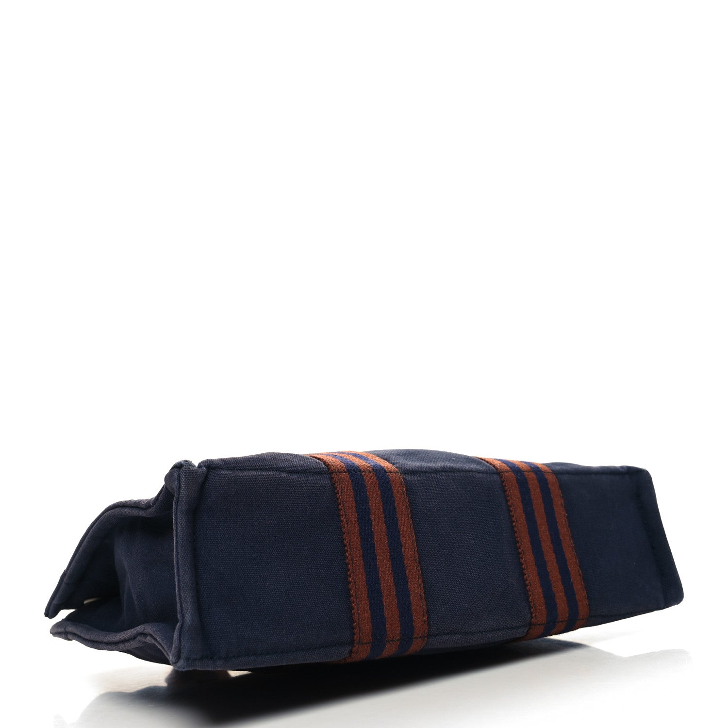 Hermes Canvas Herline PM Tote Navy 4 of 10