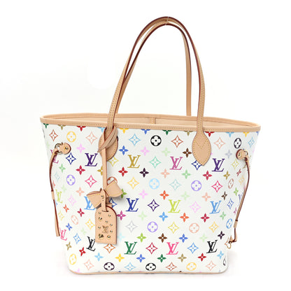 Louis Vuitton LV X TM Monogram Multicolor Neverfull MM White 1 of 10