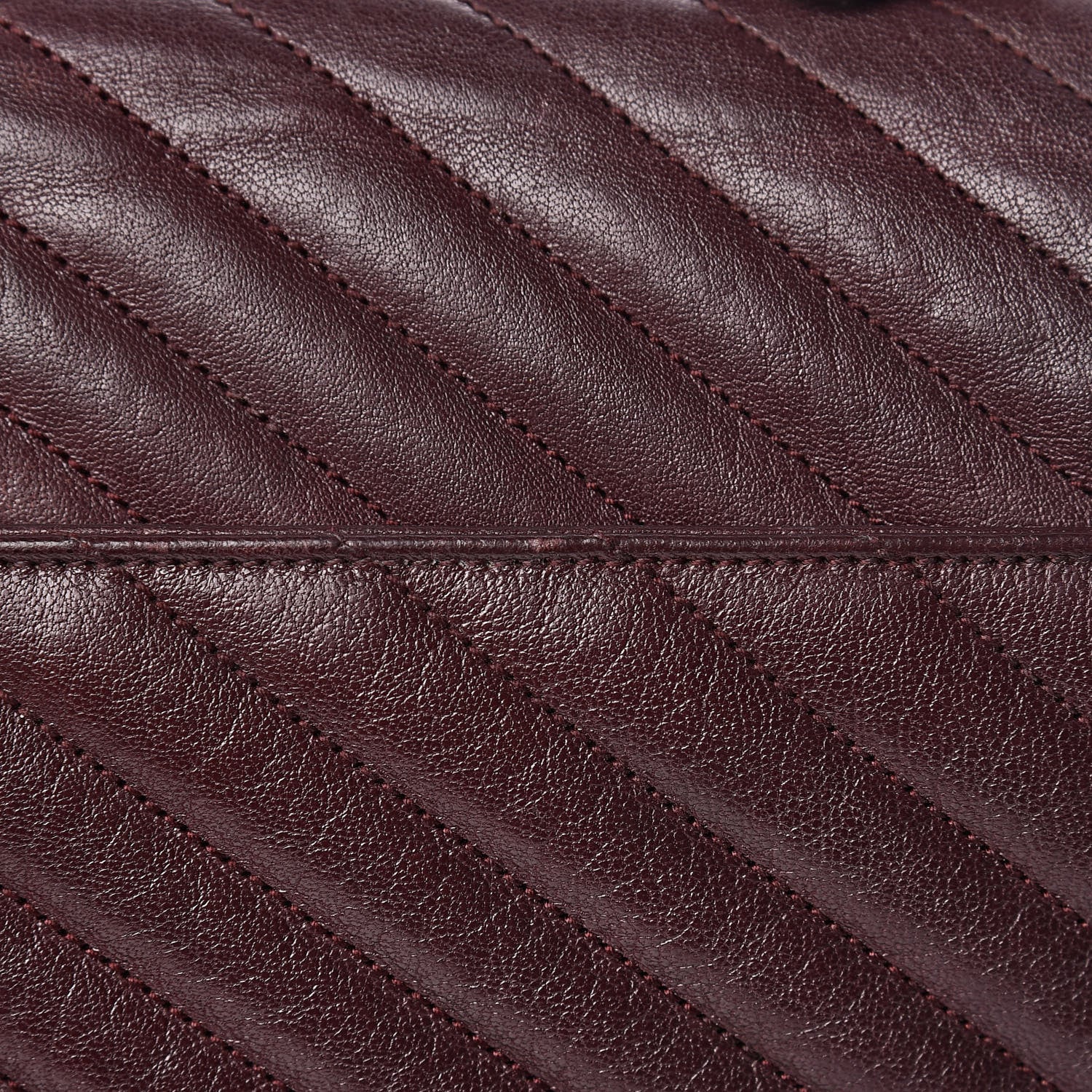 Saint Laurent Sheepskin Matelasse Chevron Monogram Large College Satchel Amaranto 20 of 21