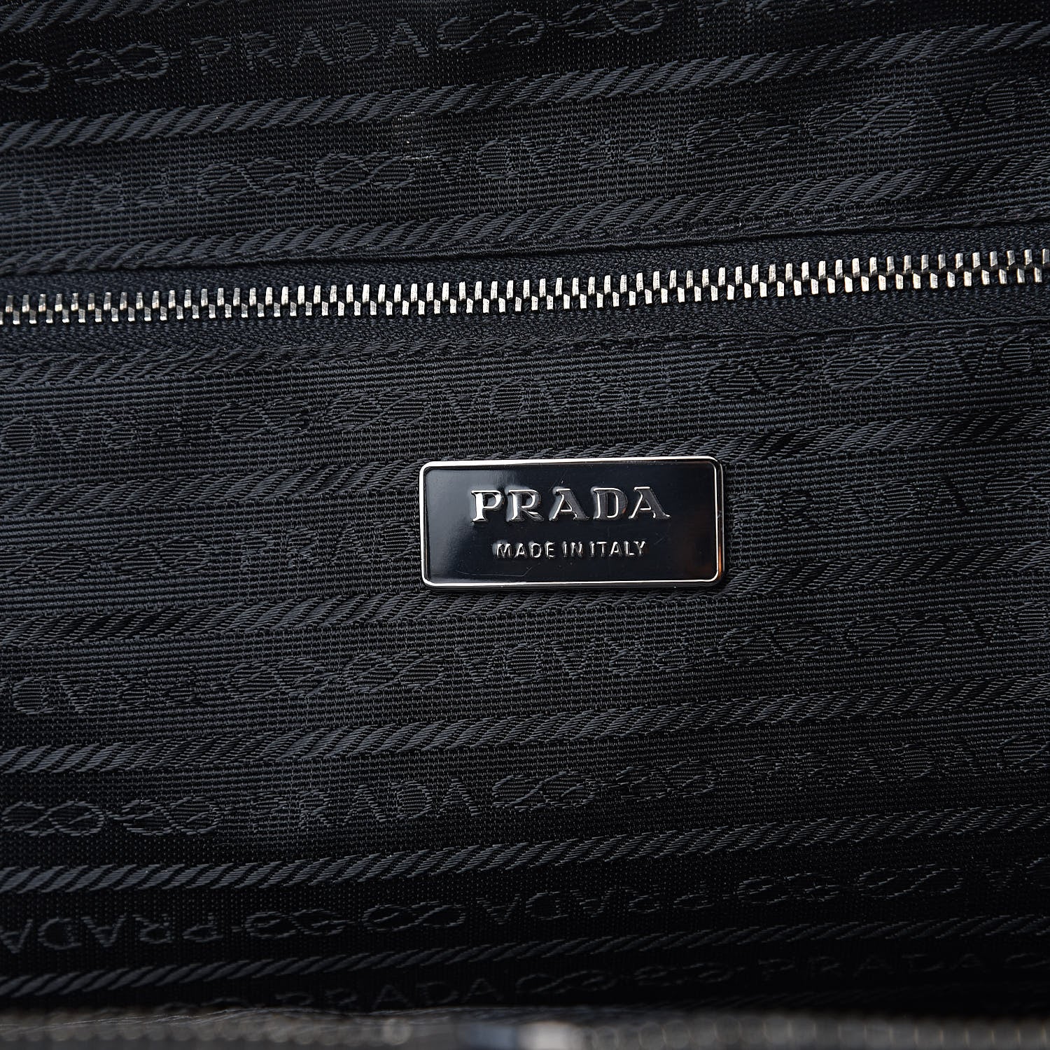 Prada Tessuto Nylon Soft Calf Bowler Black 6 of 13