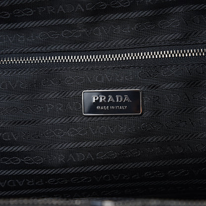 Prada Tessuto Nylon Soft Calf Bowler Black 6 of 13