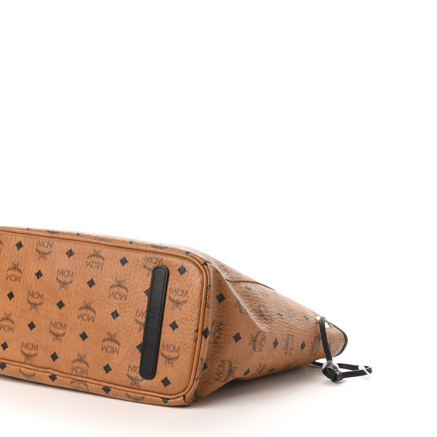 MCM Visetos Medium Project Reversible Shopper Tote Cognac 8 of 16