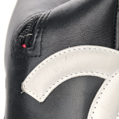 Chanel Calfskin Quilted Large Cambon Bowler Black White 10 of 13