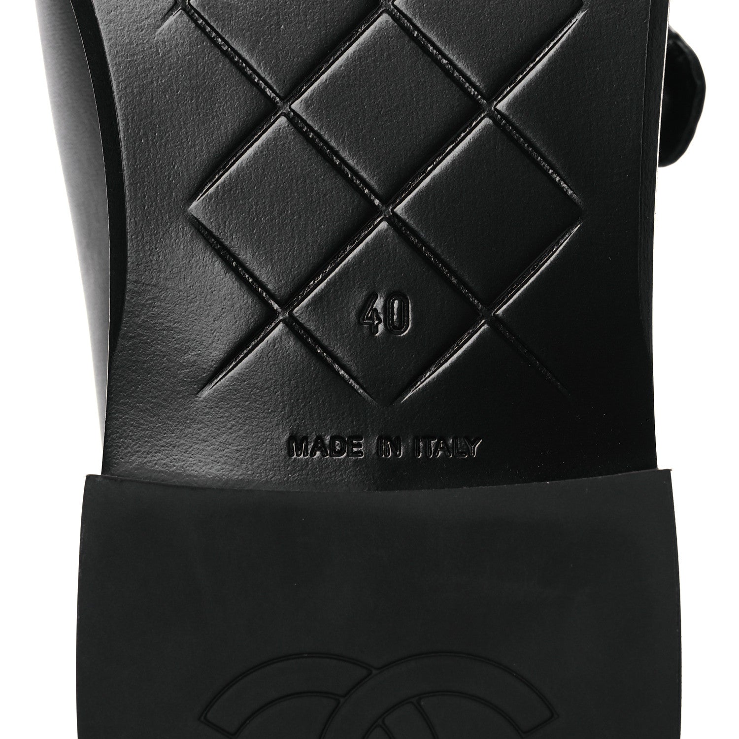 Chanel Calfskin CC Turnlock Moccasins 40 Black 8 of 11