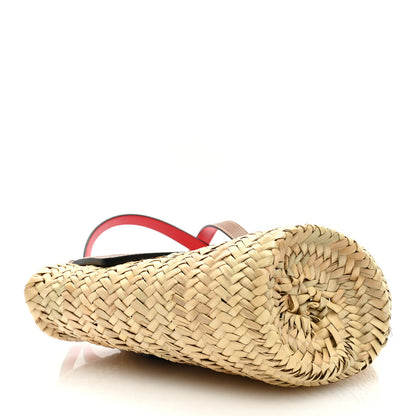 Christian Louboutin Woven Straw Small Loubishore Tote Beige 4 of 8
