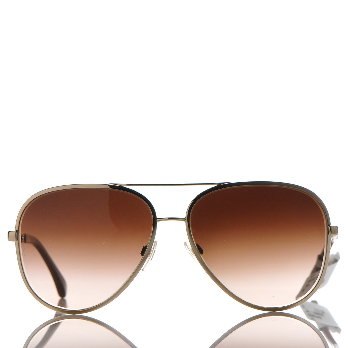 Lambskin Aviator Chain Sunglasses 4194-Q Gold
