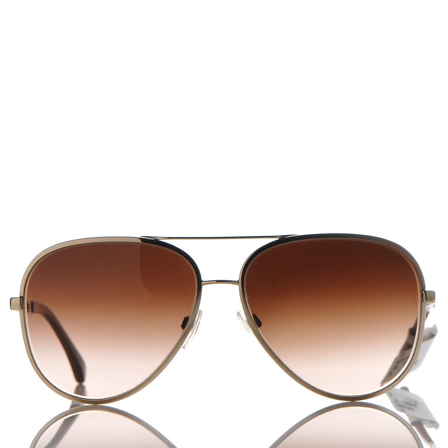 Chanel Lambskin Aviator Chain Sunglasses 4194-Q Gold 2 of 7