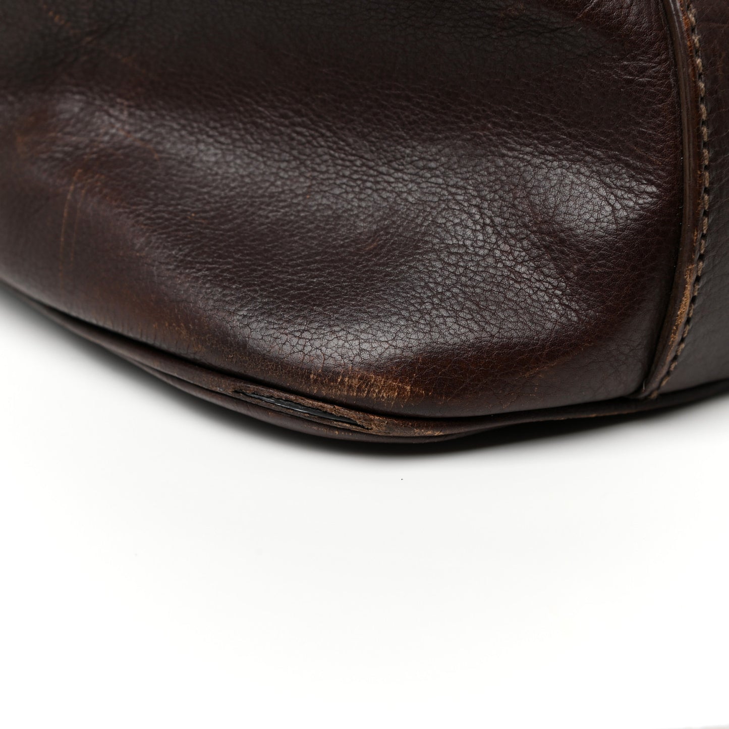 Calfskin Oversized Muse Dark Brown