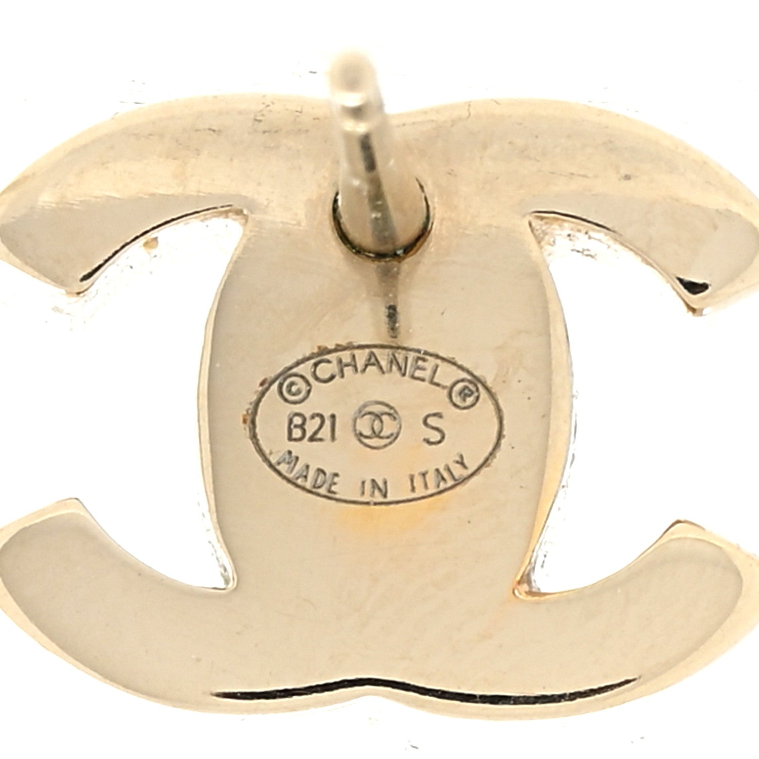 Chanel Metal CC Turnlock Earrings Gold 4 of 4