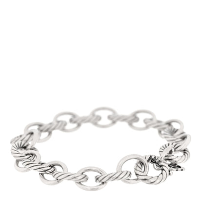David Yurman Sterling Silver 10mm Medium Oval Link Bracelet 2 of 3