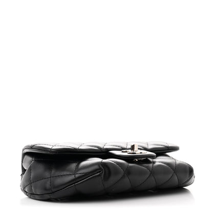 Chanel Calfskin Quilted CC Uniform Flap Belt Bag Black 4 of 11