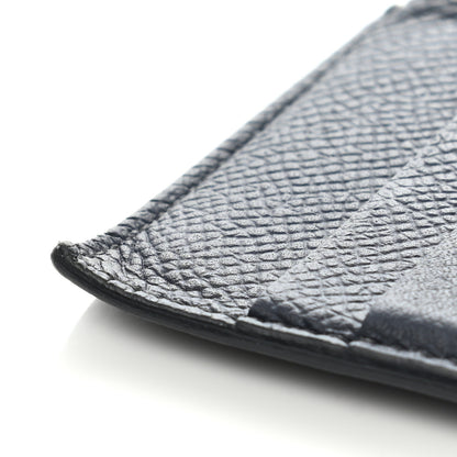 Hermes Epsom MC2 Euclide Card Holder Case Black Bleu Indigo 7 of 15