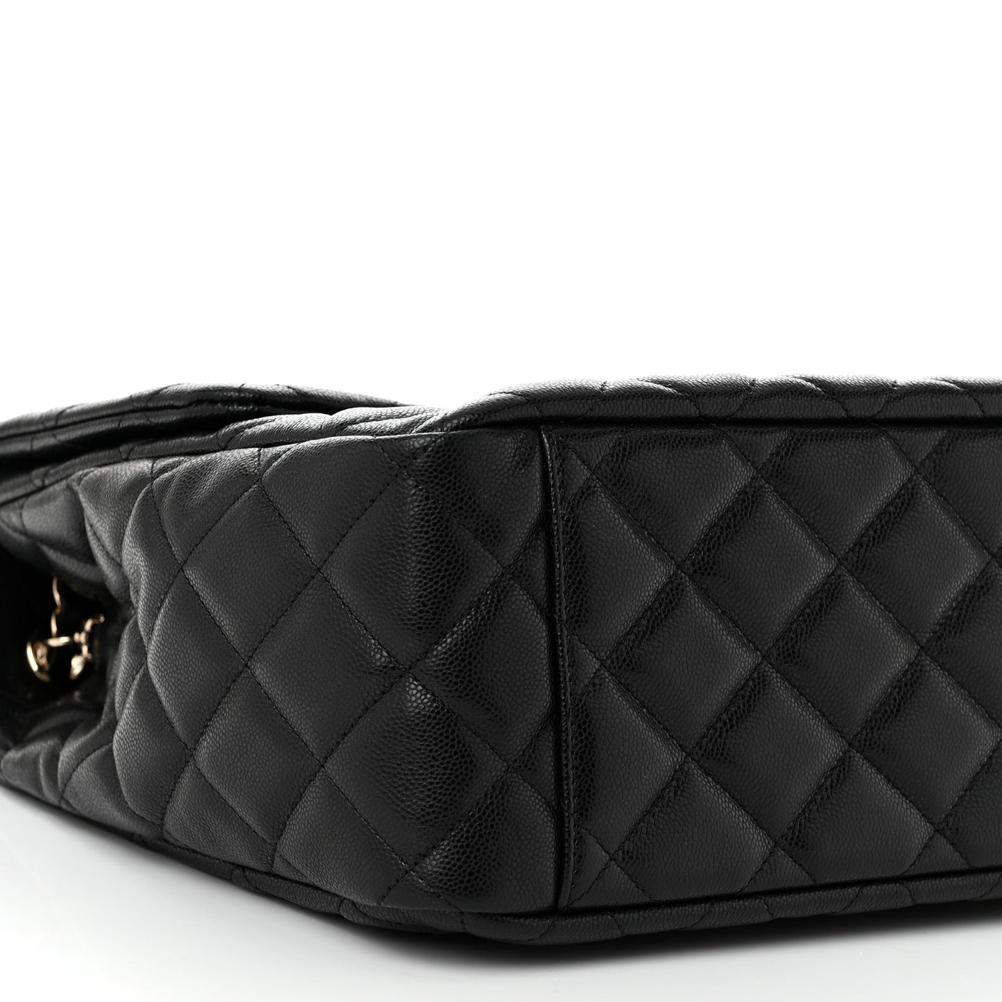 Caviar Quilted XXL Travel Flap Bag Black