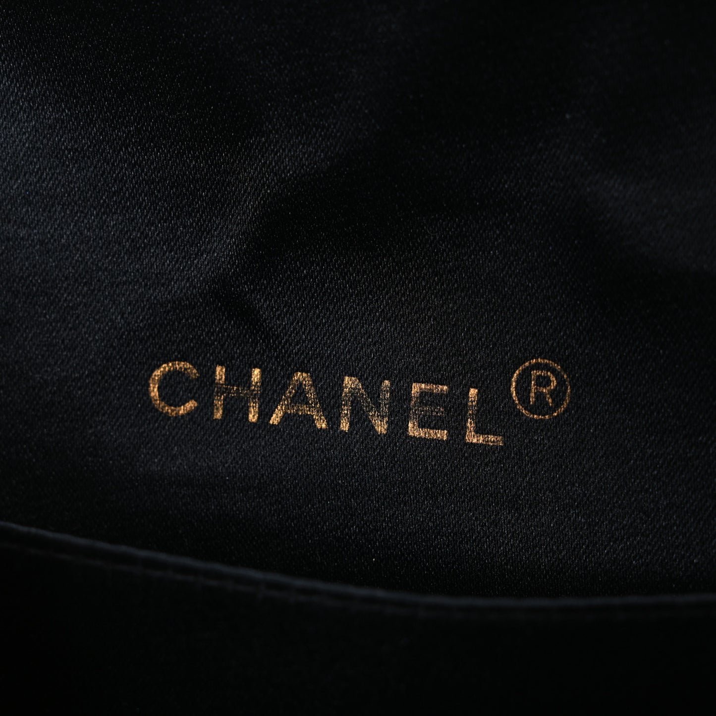 Satin Quilted Mini Single Flap Black