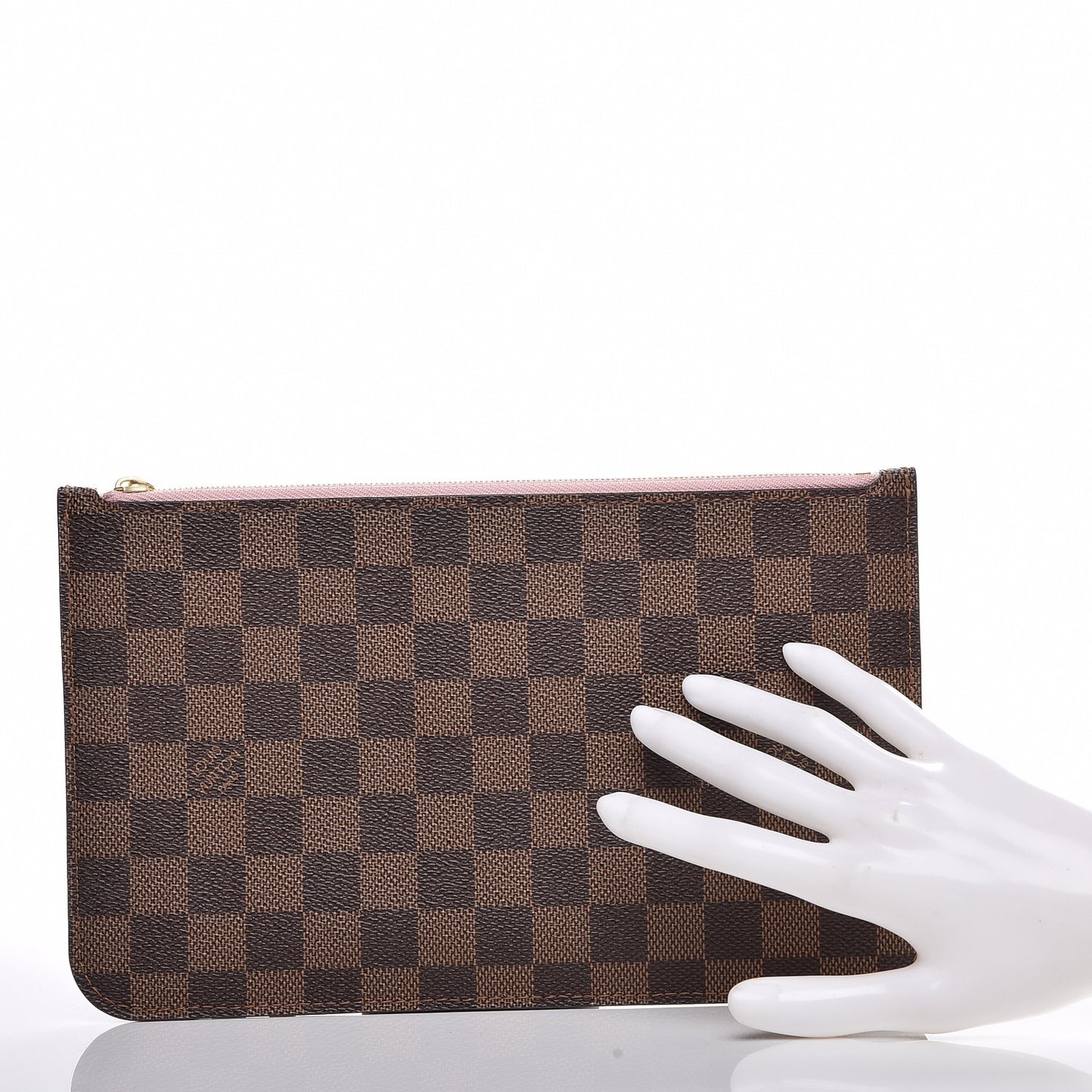 Damier Ebene Neverfull MM GM Pochette Rose Ballerine