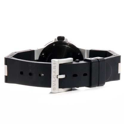 Bulgari Aluminum Rubber 32mm Diagono Quartz Watch 4 of 5