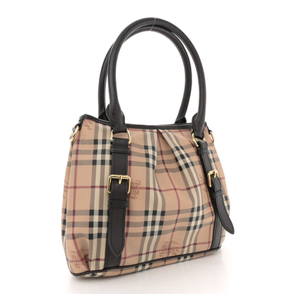 Burberry Haymarket Check Small Northfield Tote Chocolate 3 of 14
