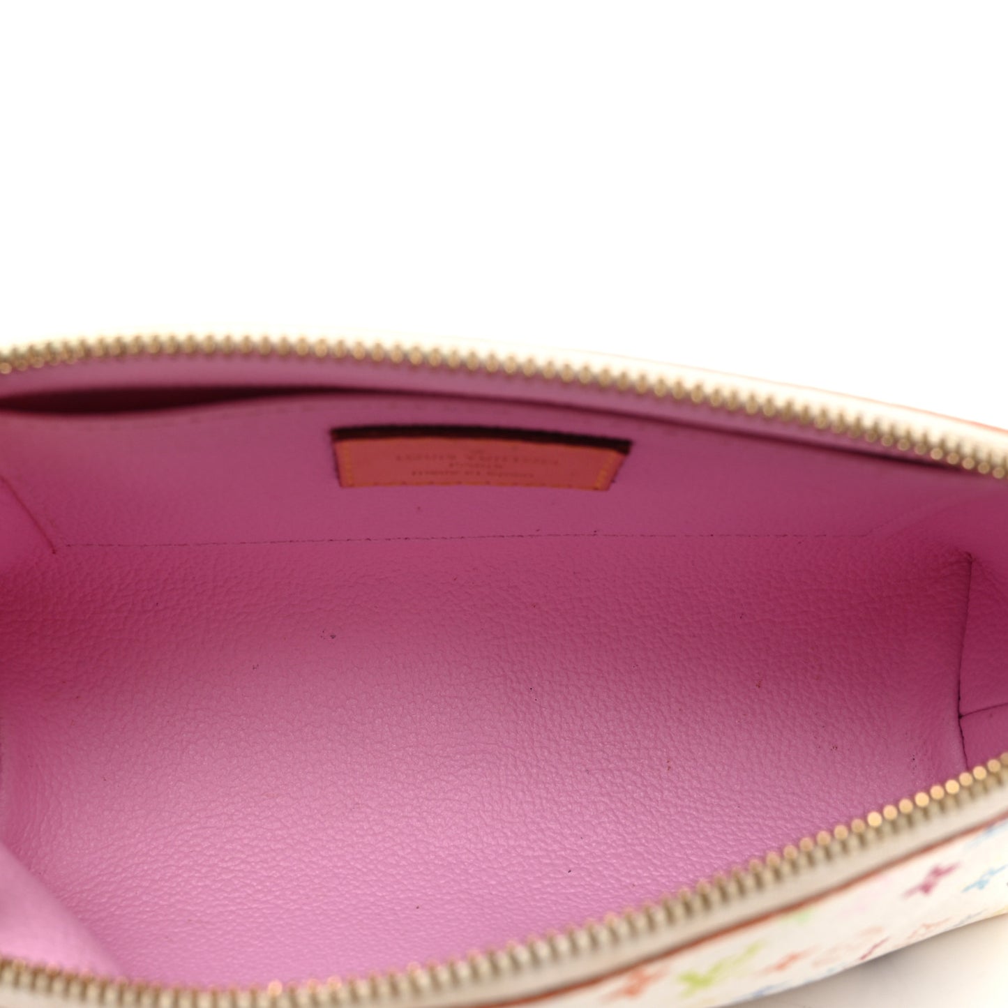Monogram Multicolor Cosmetic Pouch White Litchi