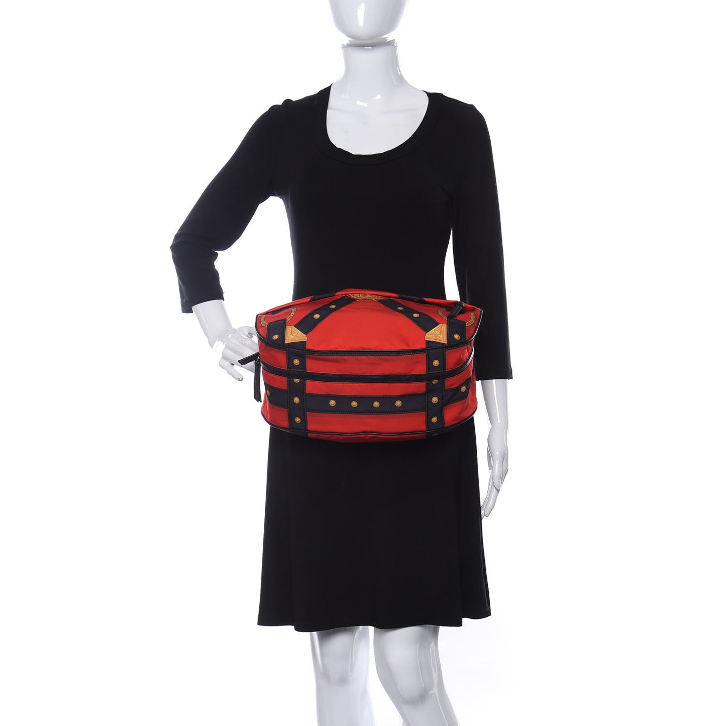 Nylon Tribute Print Belt Bag Red Multicolor