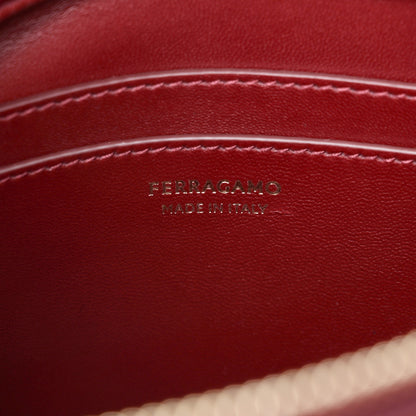 Salvatore Ferragamo Calfskin Medium Hug Soft Bicolor Shoulder Bag Oxblood Borgogna 6 of 9