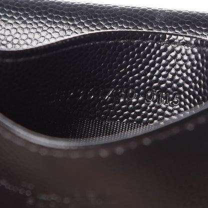 Saint Laurent Grain De Poudre Business Card Case Black 8 of 9