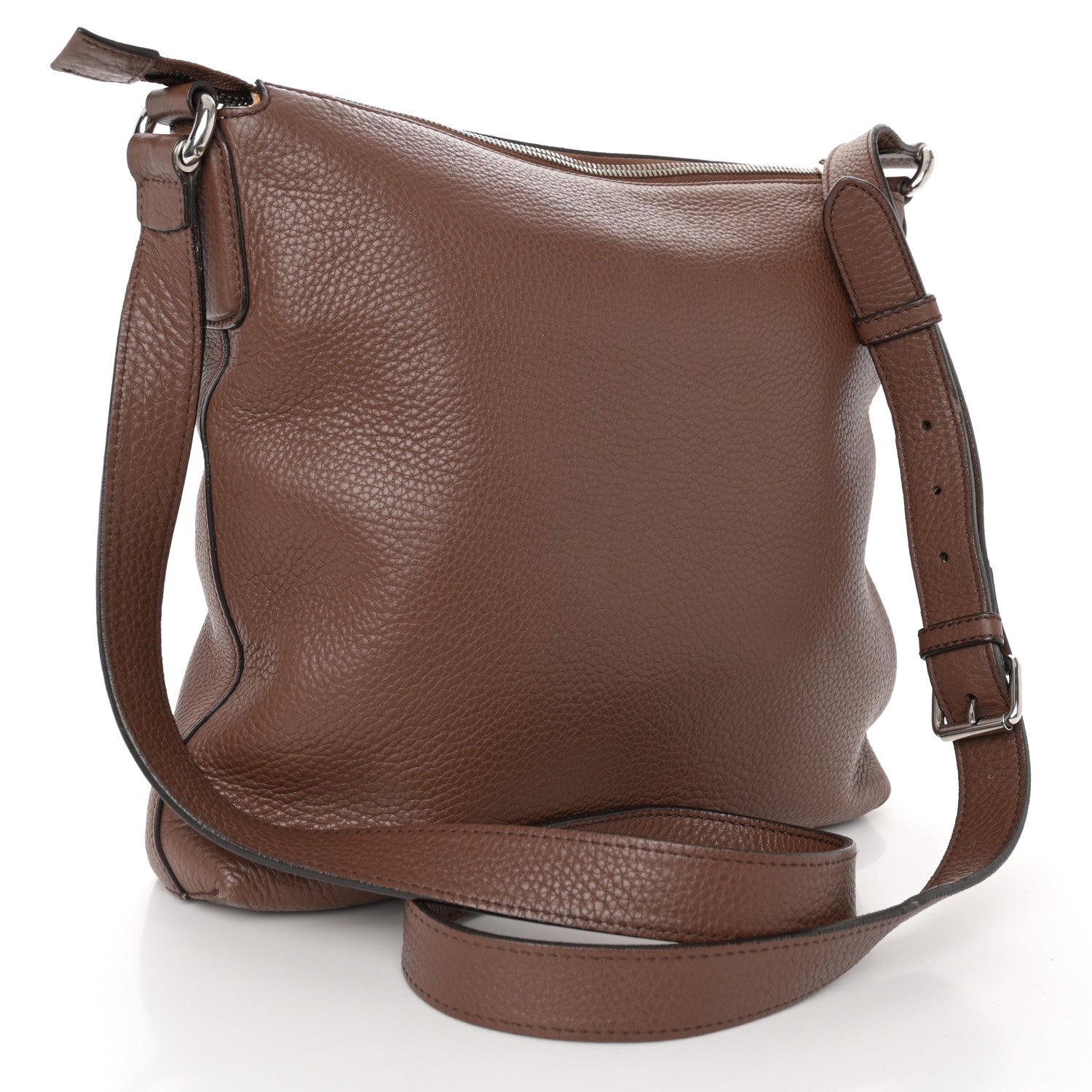 Gucci Pebbled Calfskin Medium Soho Messenger Bag Brown 3 of 13