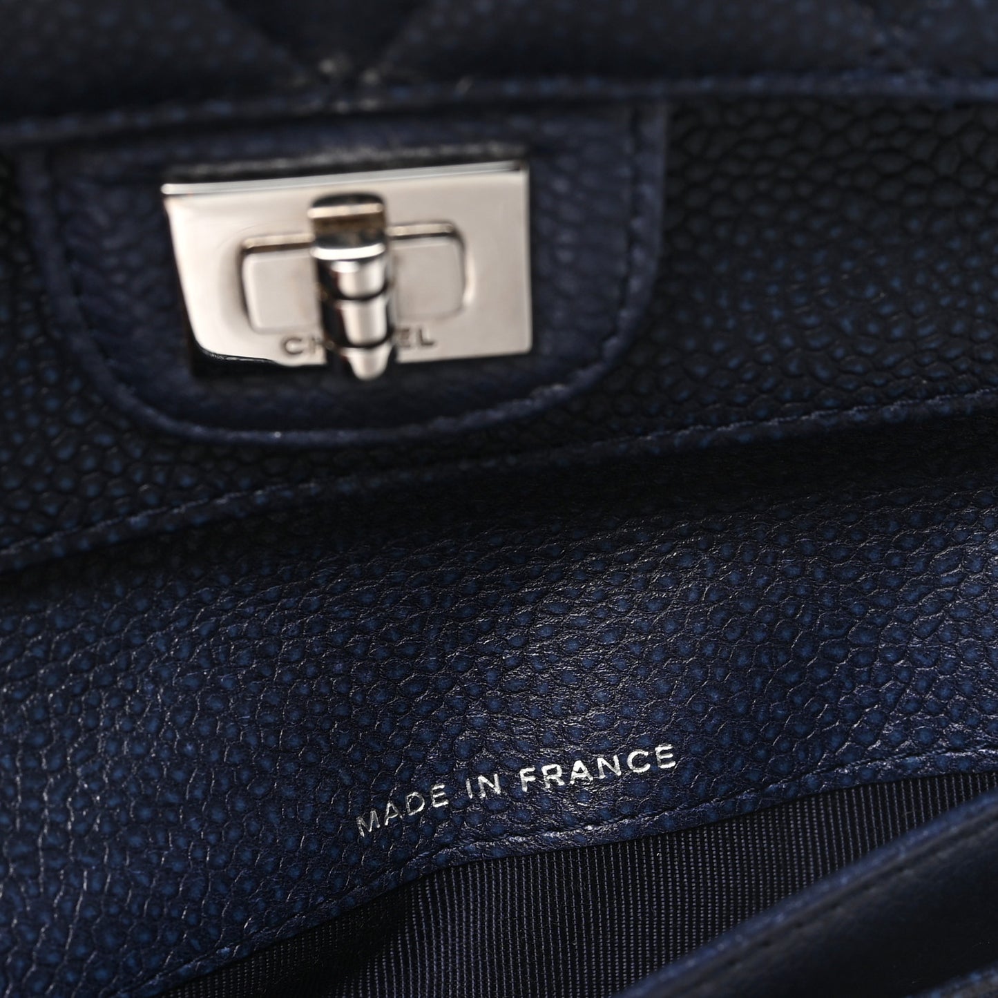 Caviar Quilted Reissue Long Flap Wallet Navy