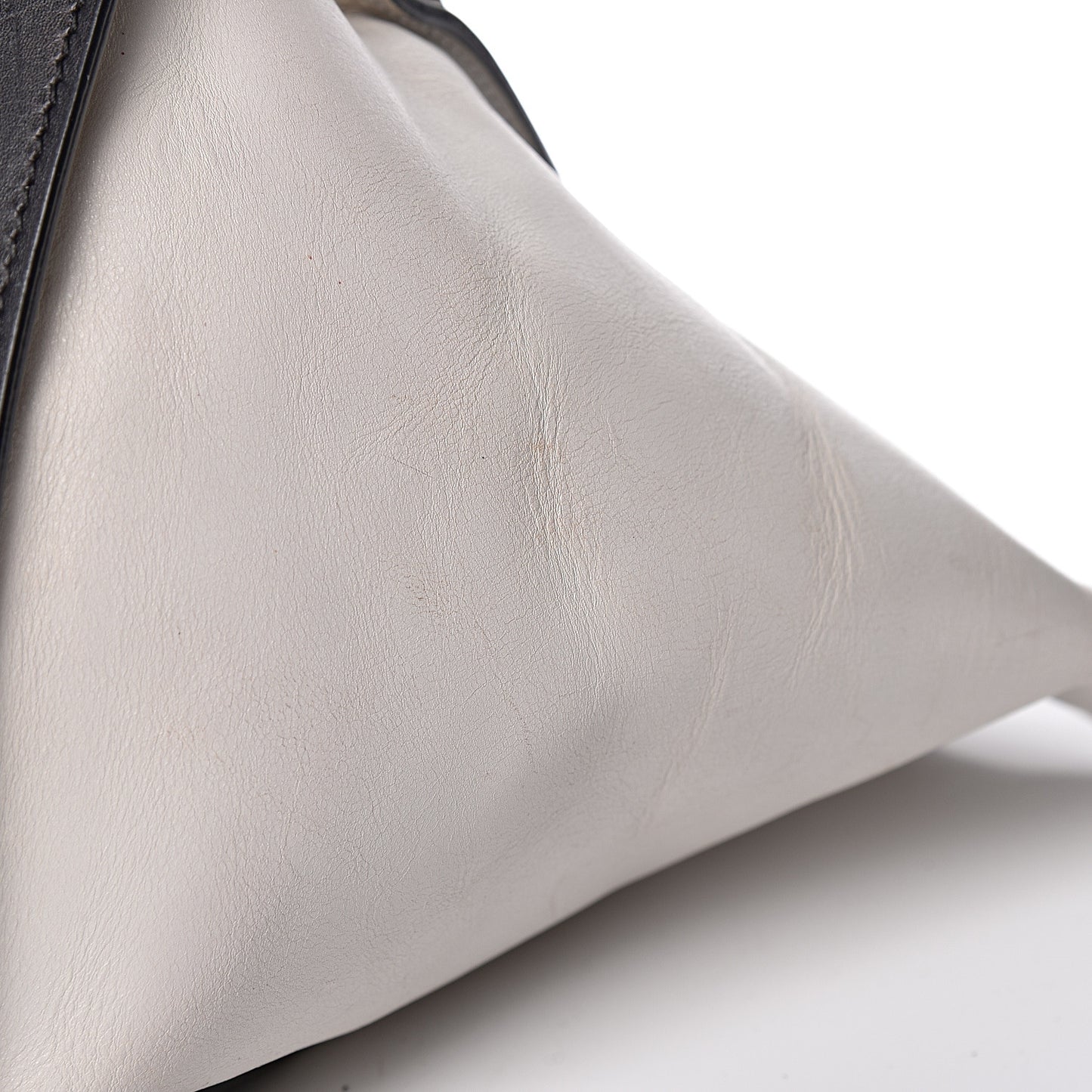 Smooth Calfskin Suede Large Tri-Color Trapeze