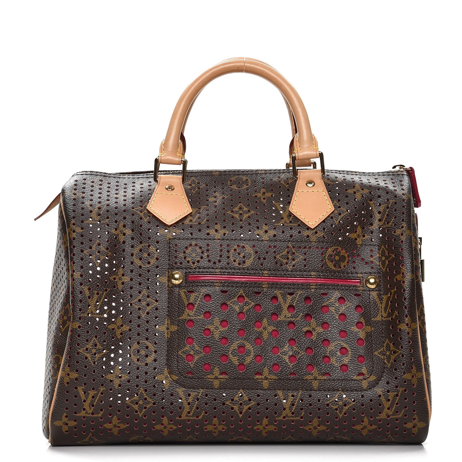 Louis Vuitton Monogram Perforated Speedy 30 Fuchsia 1 of 8