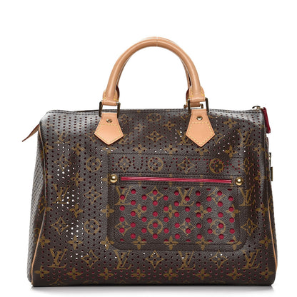 Louis Vuitton Monogram Perforated Speedy 30 Fuchsia 1 of 8