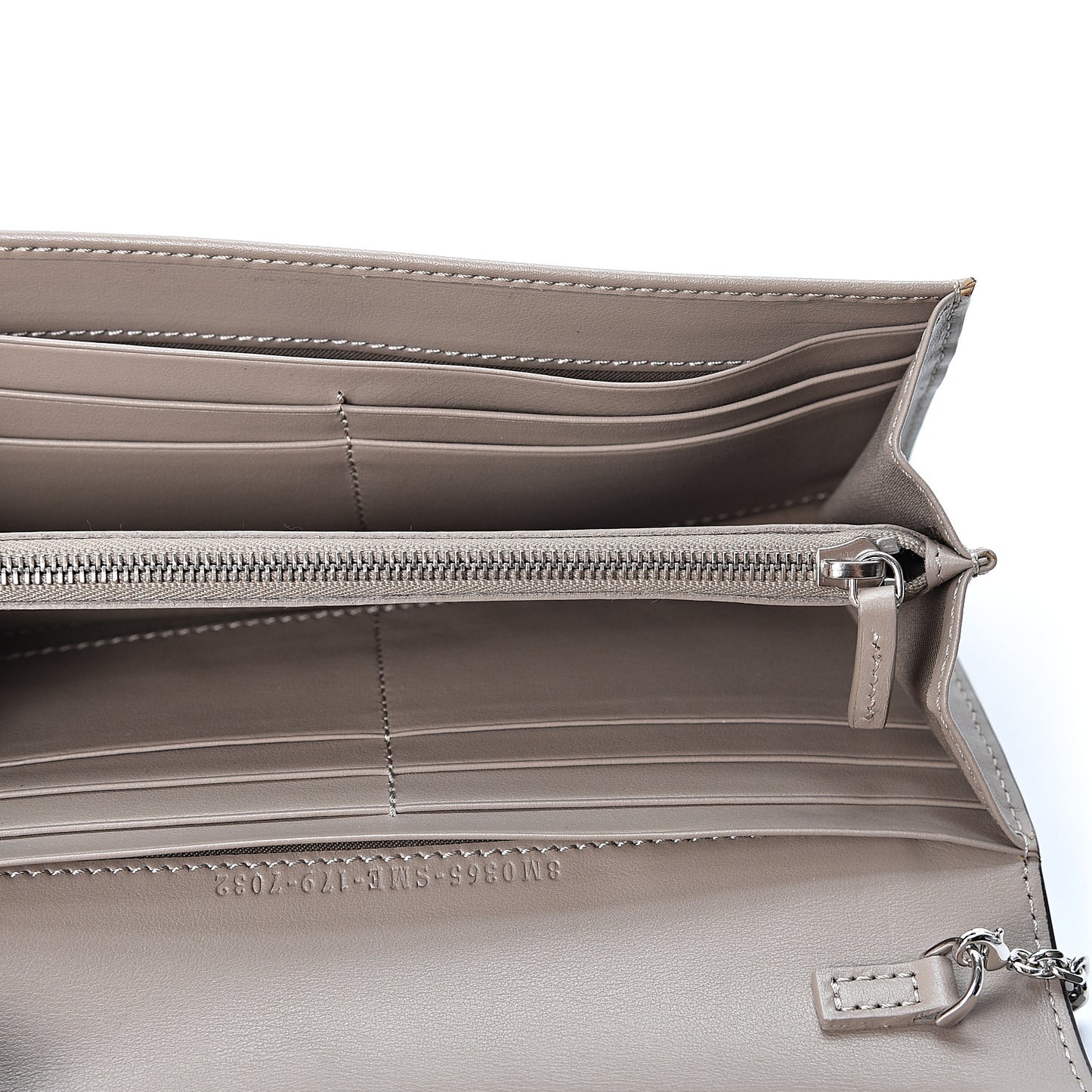 Vitello Liberty Century Lucido By The Way Continental Wallet On Chain Tortora