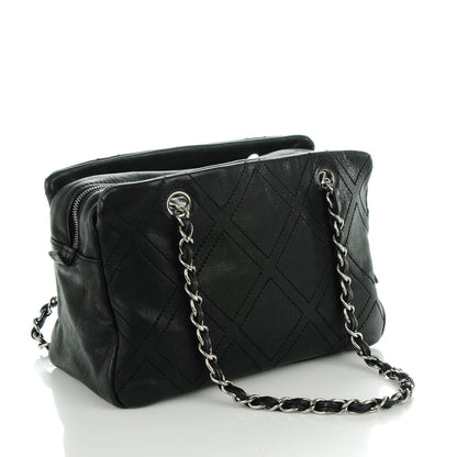 Chanel Calfskin Small Diamond Stitch Tote Black 3 of 7