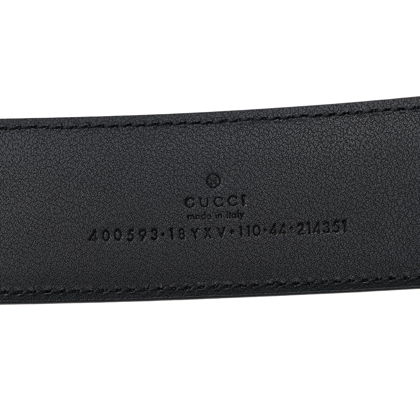 Azalea Calfskin Enamel Monochrome Double G 40mm Belt 110 44 Black